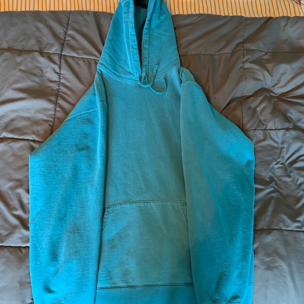 SUPREME OVERDYED HOODED SWEATSHIRT SS20 BRIGHTBLUE